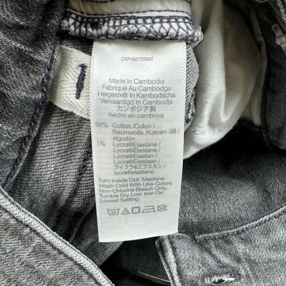 Madewell Jean Womens 25 Petite Gray Curvy 90s Straight Leg Cross Tab Closure - Picture 12 of 16